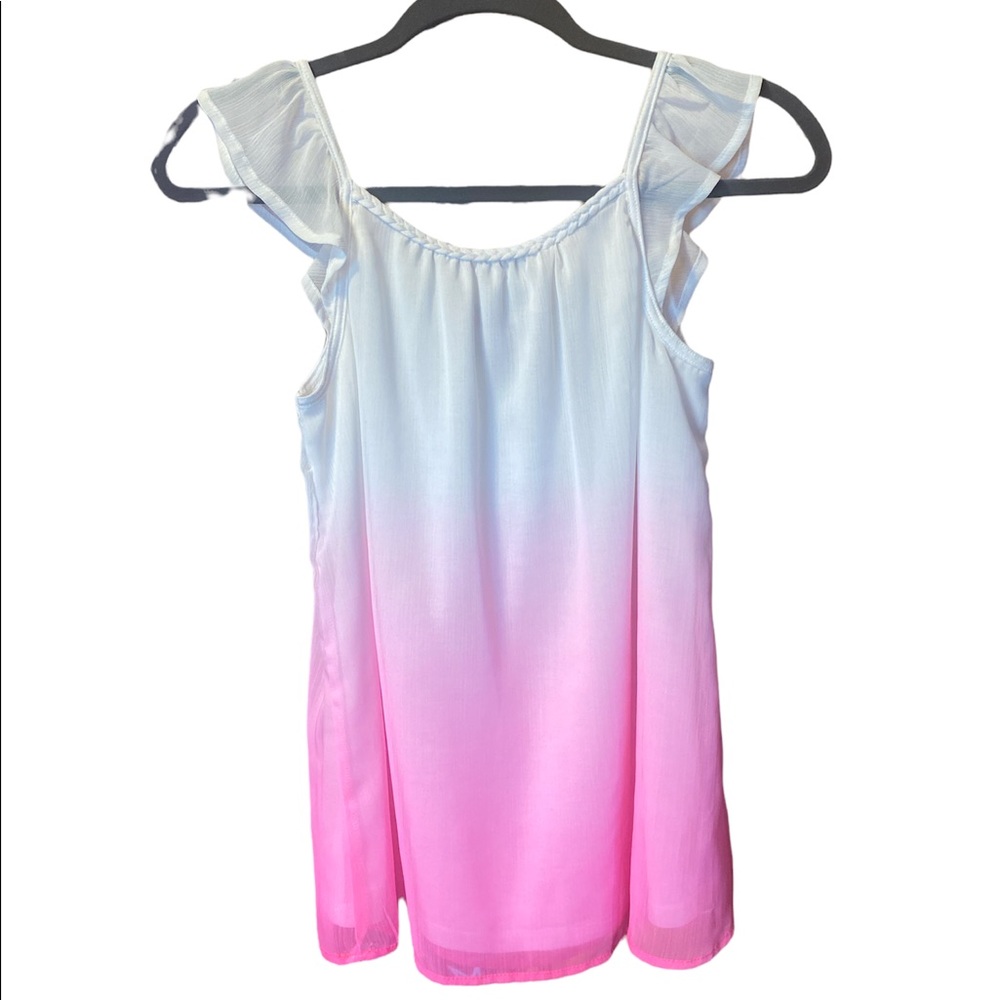 White to Pink Girls Shirt
